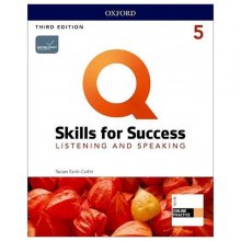 خرید کتاب زبان کیو اسکیلز فور ساکسس Q Skills for Success 5 Listening and Speaking third Edition