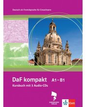 خرید کتاب آلمانی داف کامپکت DaF kompakt Kursbuch + Ubungsbuch A1 - B1 چاپ اصلی زبانکده